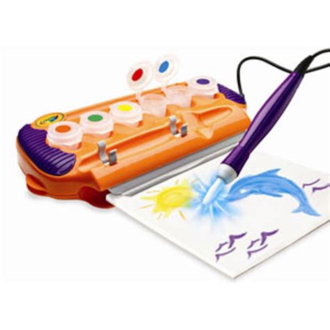 Step-by-step guide to using Crayola's magic light brush for winter art